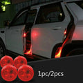 2PCS Car Door Light Warning Light Anti Collision Flash Red Wireless Alarm Lamp Strobe Light Turn Signal Parking Light Qme Default Title