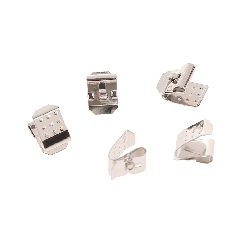 10Pcs High Quality Spring Steel With Nickel Plated AA Snap-On Leaf Spring Battery Contact. Qme
