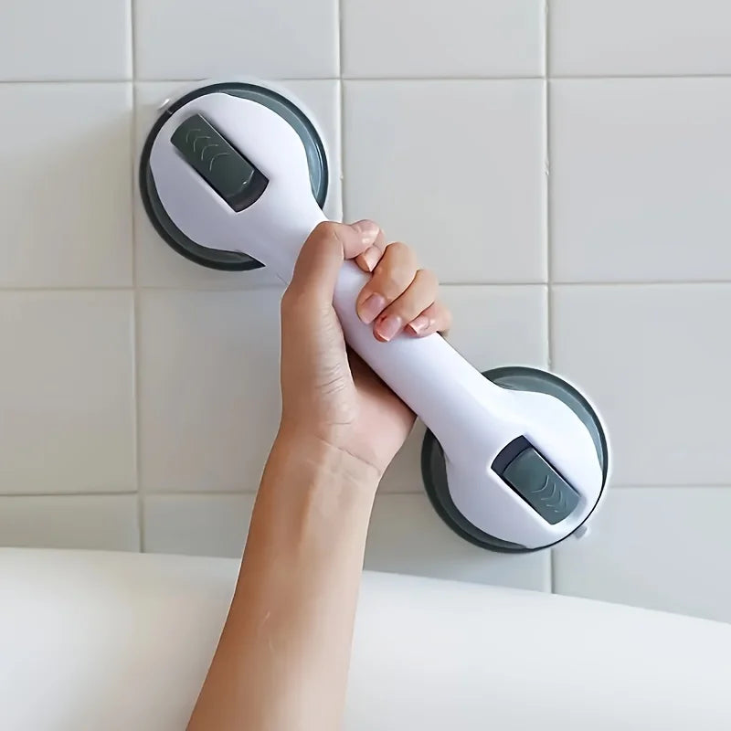 Shower Handle, Safety Assist Grip with Anti-Slip Support for Toilet and Bathroom Use – Vacuum Suction Cup Grab Bar & Accessory Qme