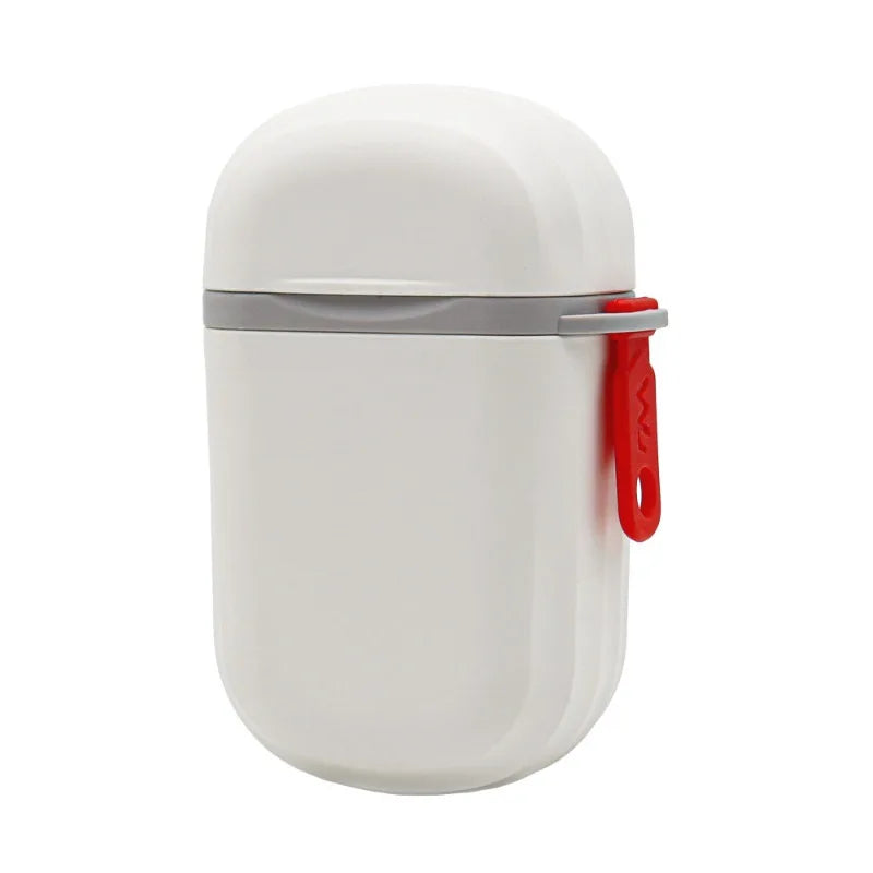 1Pc Portable Waterproof Soap Box, Travel & Bathroom Soap Container Qme white