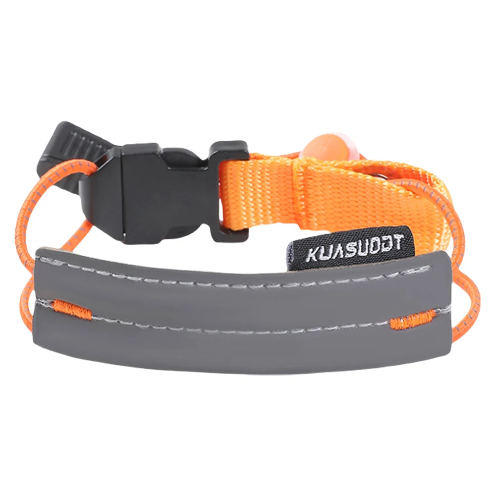 Reflective Cycling Pants Cuff Band High Visibility Trouser Leg Straps Adjustable Bicycle Trouser Bands for Outdoor Sports Qme Orange