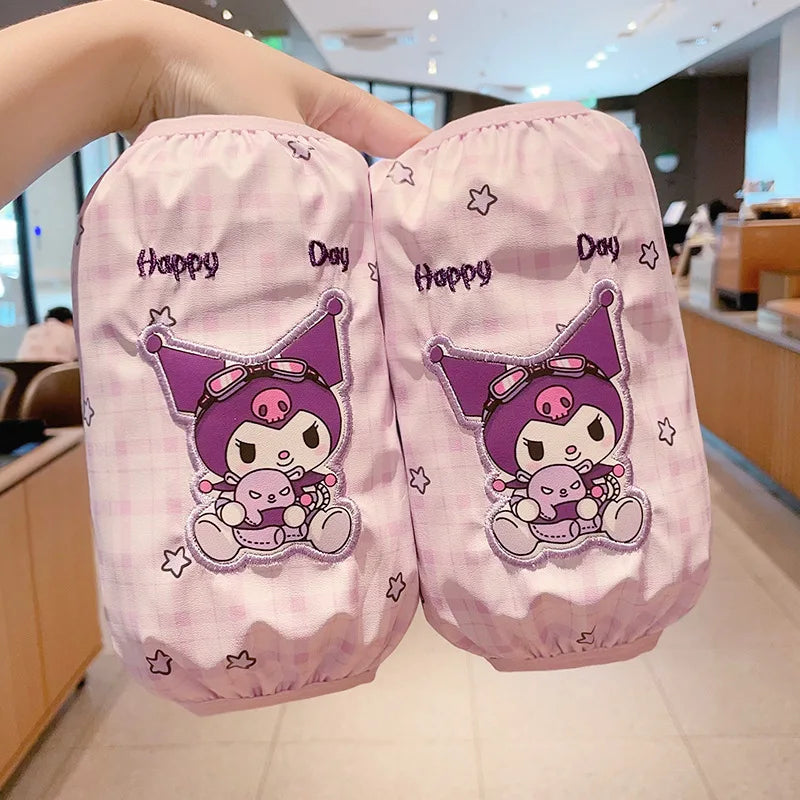 Hello Kitty Kuromi Waterproof Sleeve Covers New Cute Cartoon-Style Stain- and Dirt-Resistant Sleeve Covers Qme 5 About 22 cm lon