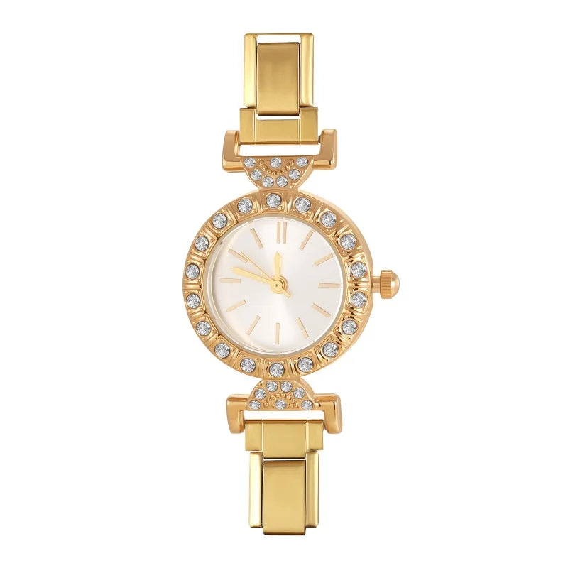 Fashion Italian Elastic Charm DIY 9mm Width Stainless Round Watch Women's Bracelet Bangle For Party Friend Birthday Jewelry Gift Qme S 7