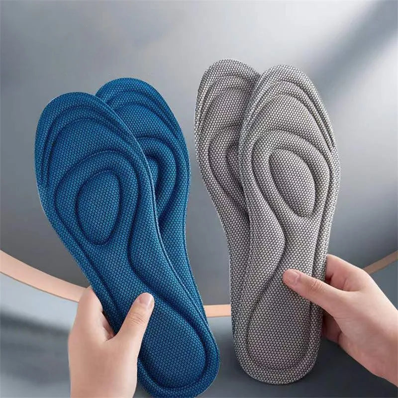 2pcs Soft Memory Foam Orthopedic Insoles For Shoes Antibacterial Deodorization Sweat Absorption Insert Sport Shoes Running Pads Qme