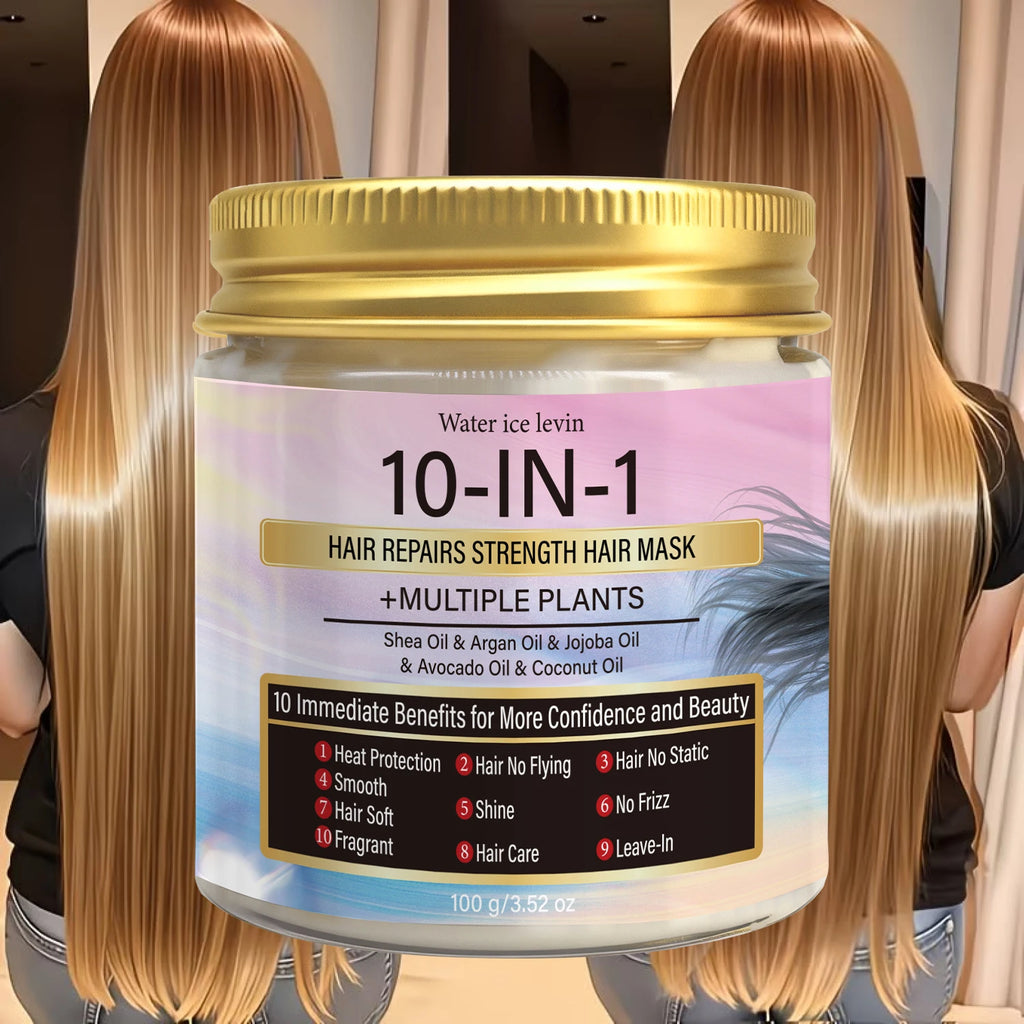 Multi-Oil Hair Mask with Keratin & Biotin, 10-in-1 Repair for Smooth, Shiny Hair Qme
