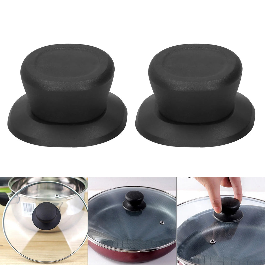 2Pcs Pot Lid Knobs Replacement Pan Cover Holding Handle with Screw Cookware Accessories Cookware Accessories Pan Cover Knob Qme