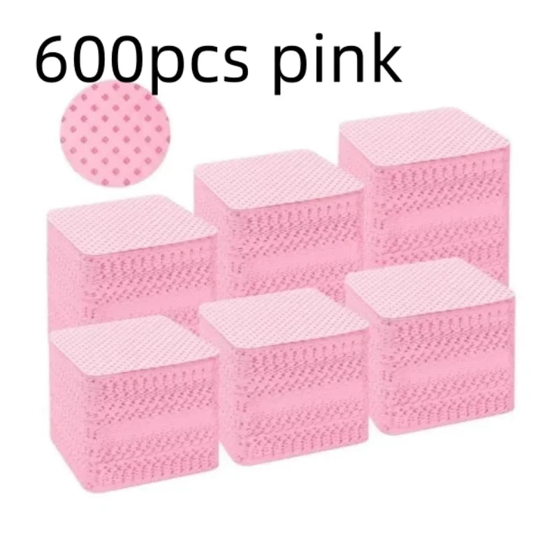 Wipes Napkins Remover Gel Plum Blossom Shape Nail Wipes Nail Manicure Pedicure Pads Art Cleaning Tools Tips Nail Polish Remover Qme 600pcs pink