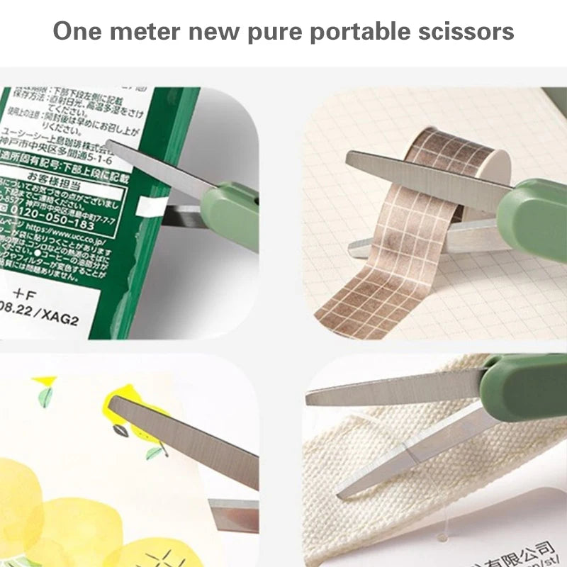 Portable Scalable Folding Stainless Steel Scissors Sharp Durable Qme