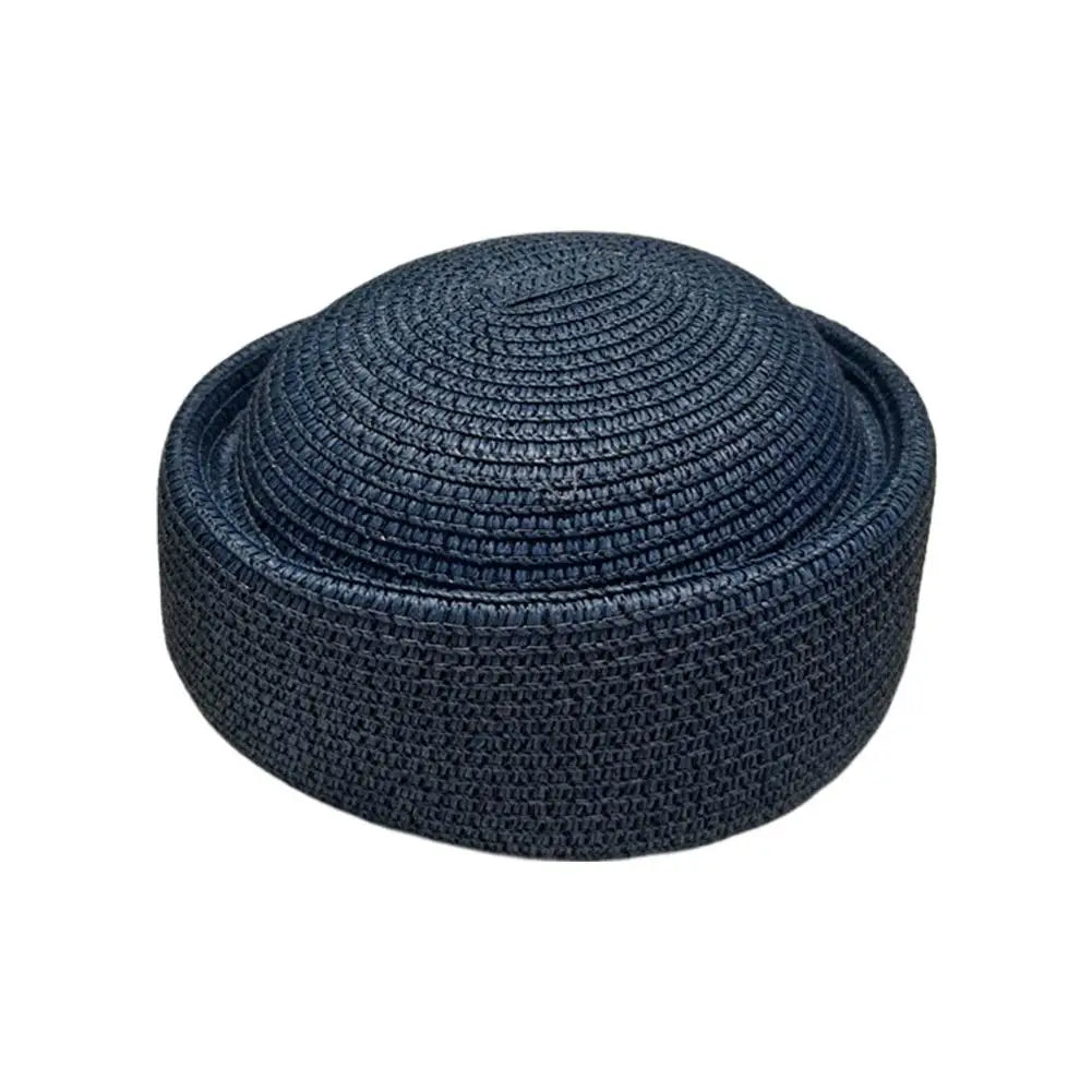 Round Raffia Straw Hats Women's Hat Summer Sunscreen Outdoor Qme E One size
