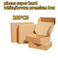 20PCS Corrugated Box Mailers- White /Brown Cardboard Shipping Box Corrugated Box Mailer Shipping Box For Mailer, Moving and Craf Qme Brown 15x10x3cm