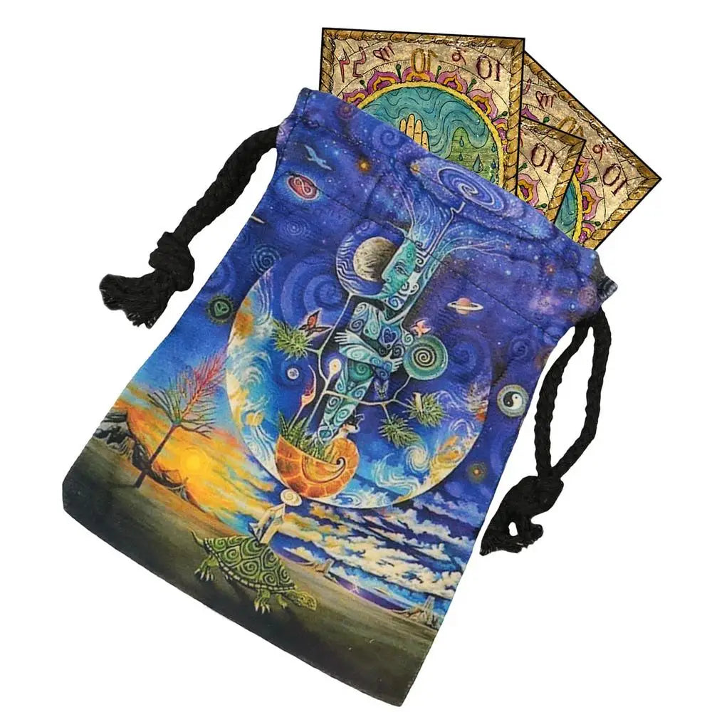 Tarot Bags Pouches Drawstring Dice Bag Card Storage Digital Printing Qme 5 China Mainland