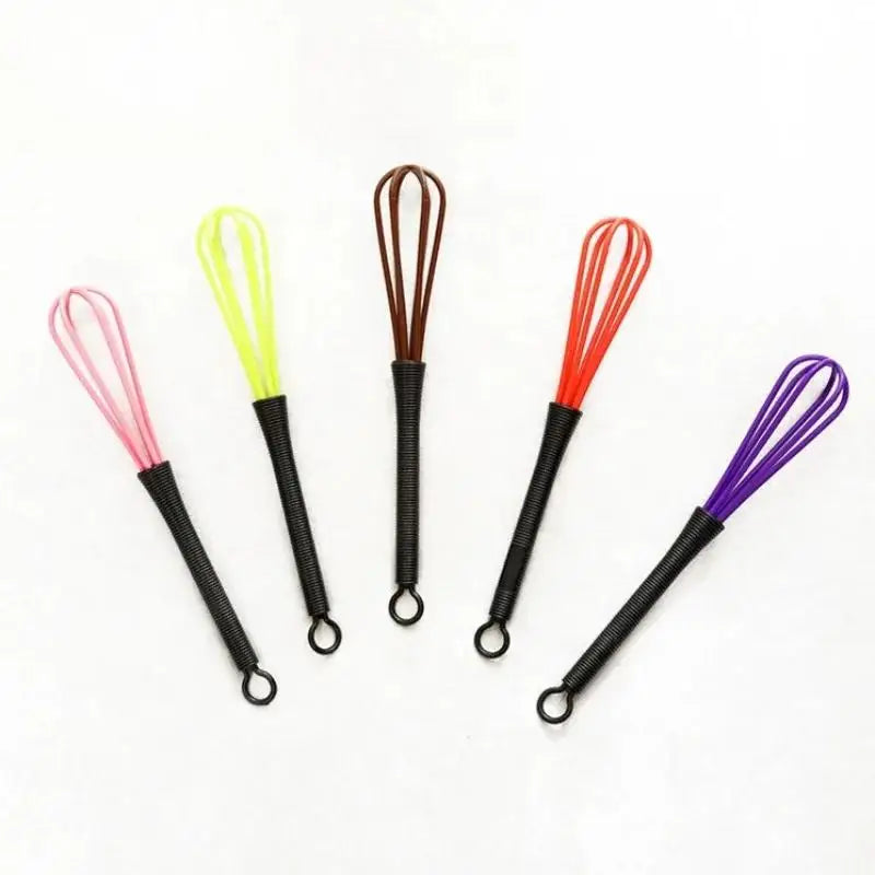 1 Portable Manual Eggs Beater Kitchen Baking Plastic Mixing Cream Qme 5Pcs Random Color
