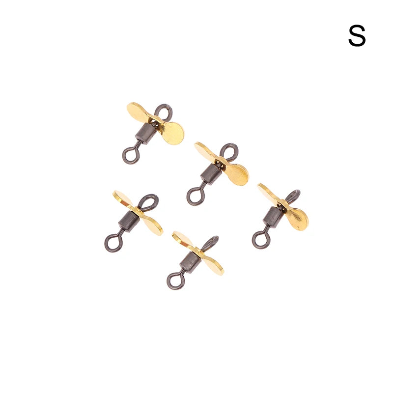 Plug Casting Fishing Propeller Blade Turbo Spinner Blades DIY Lure Qme 1 Gold