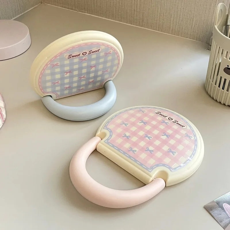 Hello Kitty Bow-shaped Makeup Mirror Desktop Hangable Qme