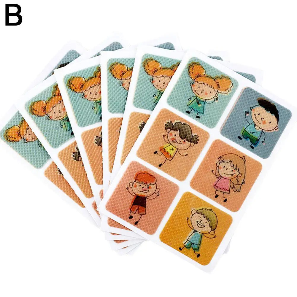 36/144Pcs Baby Mosquito Repellent Stickers Cartoon Patch Non-Toxic Natural Essential Oil Insect Bug Protector for Infants Toddl Qme B
