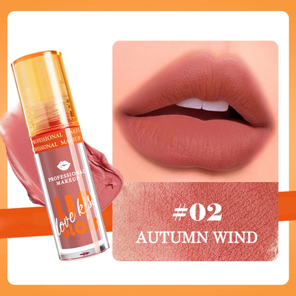 Matte Lip Gloss Berry Scheme Waterproof Sweat Proof Non Stick Cup Not Qme 02 AUTUMN WIND