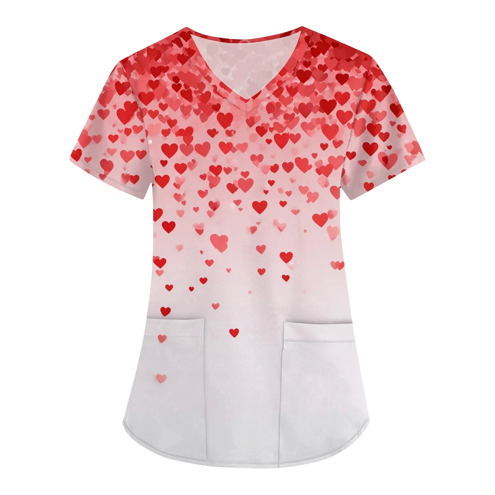 Summer Short Sleeve Medical Scrubs Clothes Pharmacy Beauty Salon Workwear Nurse Uniform Hospital Doctor Dental Surgery Work Top Qme Multicolor XXL