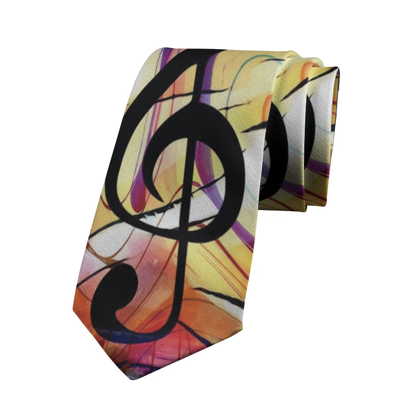 Art Nouveau Portrait Tie Classical Oil Painting Casual Slim Men's Qme type5