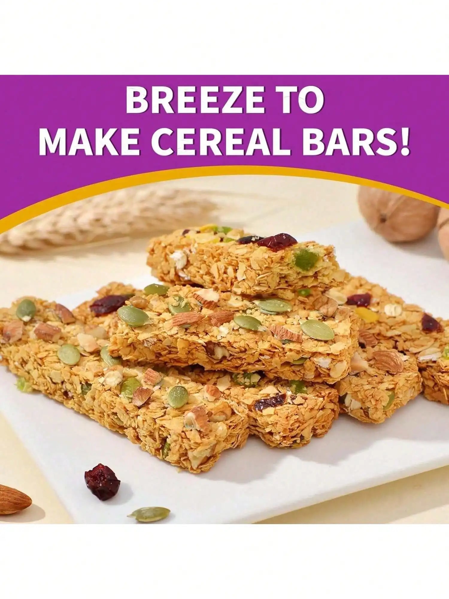 Silicone Granola Bar Mold Candy Rectangle Protein Baking Chocolate Qme