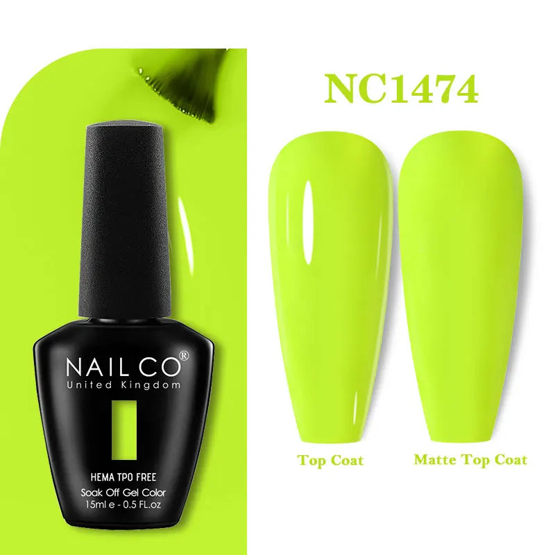 NAILCO Coat Base Gel Nail Polish Nails Art Semi Permanent Lacquer