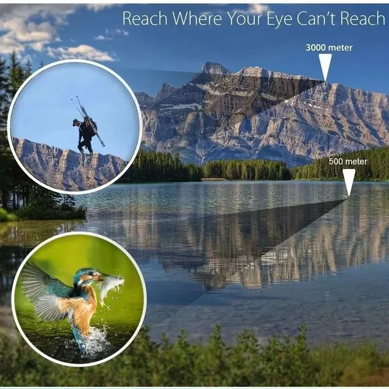 60x60 High-definition Night Vision Hunting Binoculars Outdoor Handheld Camping Binoculars Binoculars Reconnaissance Binoculars Qme