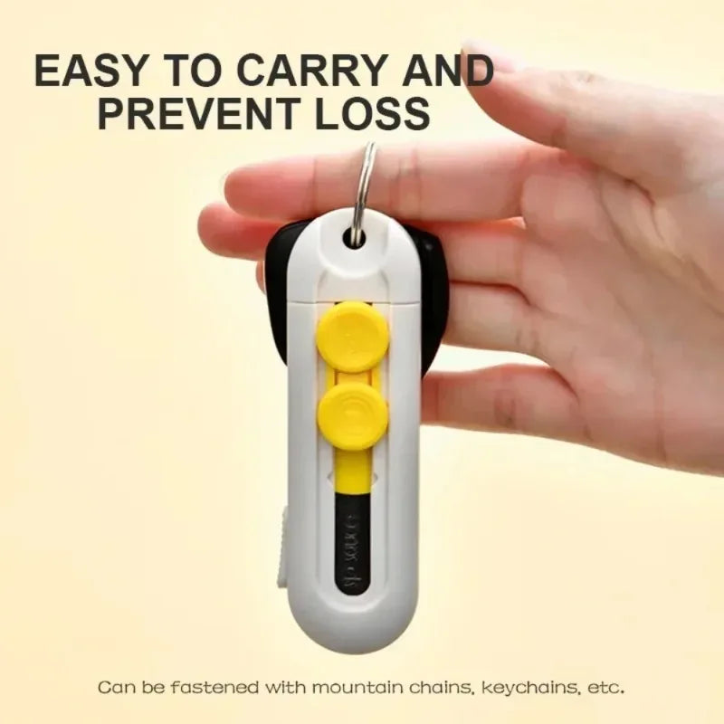 Magnetic Mini Box Cutter Portable Mail Opener Paper Extendable Blade Qme
