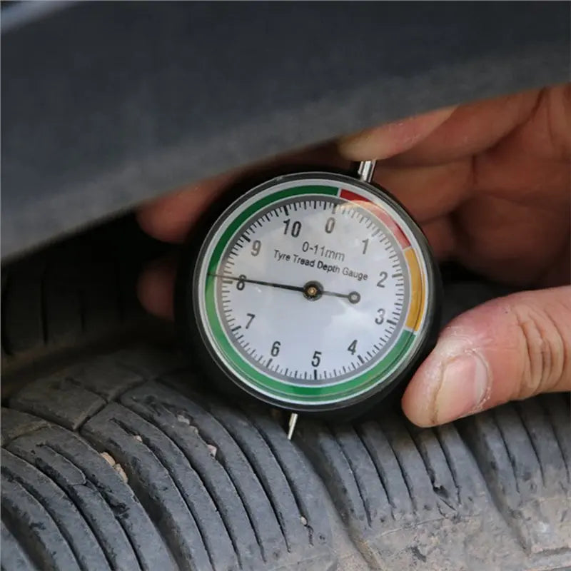 A02F-Car Wheel Tread Depth Gauge Meter Tire Condition Monitor Display Accessories Indicator Pointer Measure Device Tool Qme