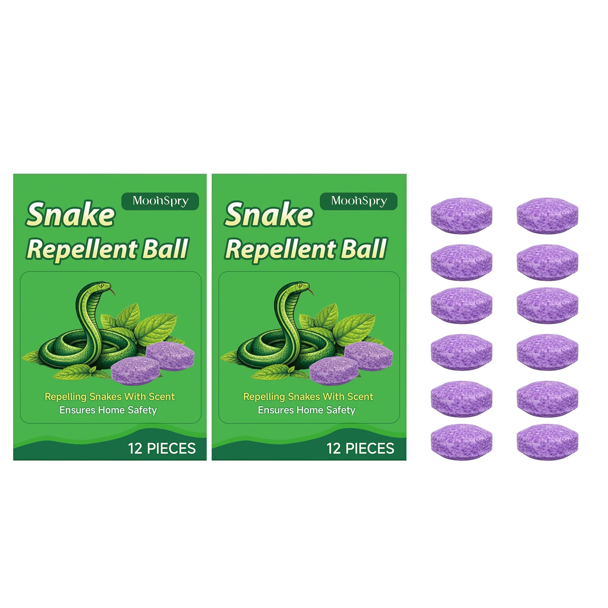 Outdoor Snake Repellent Snake Deterrent Set Repelling Snakes Long-Lasting Protection Natural Smell Pet & Kid Safe Pest Deterrent Qme 2 x 12pcs Boxed