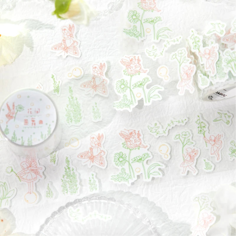 50mm*2m/roll cute masking tape for daily necessities decorative labels stickers diaries scrapbooks photo albums stationery tape Qme