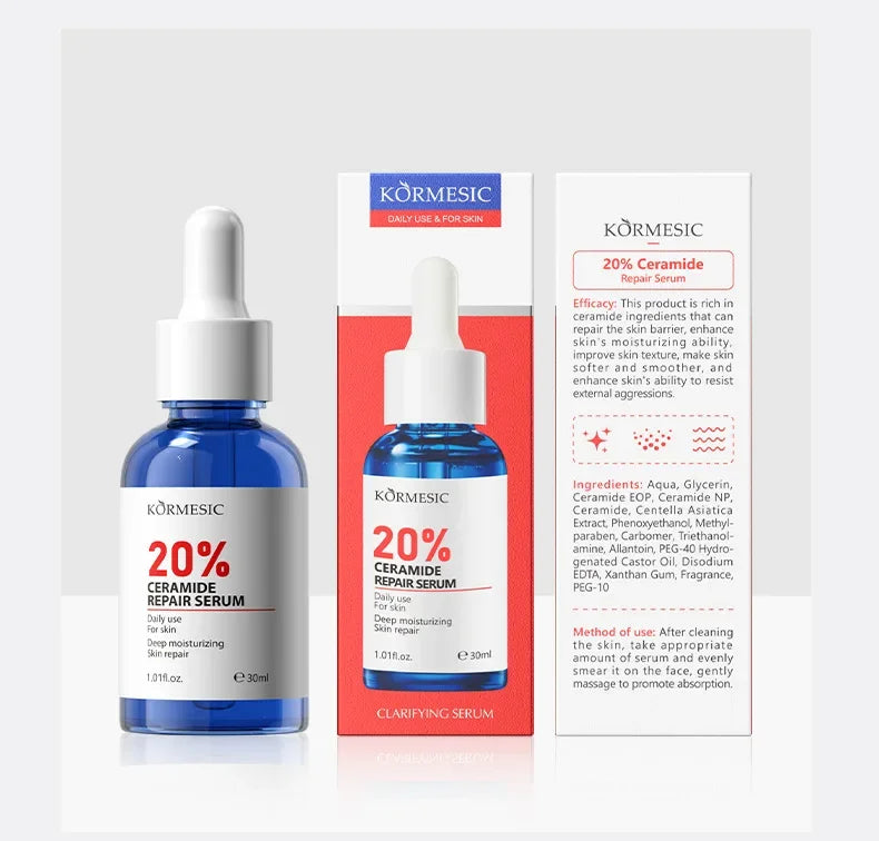 AHA Rejuvenation Niacinamide Brightening Face Serum Hexapeptide Ceramide Panthenol Essence Anti Wrinkle Nourishing Skin Care Qme Ceramide Essence