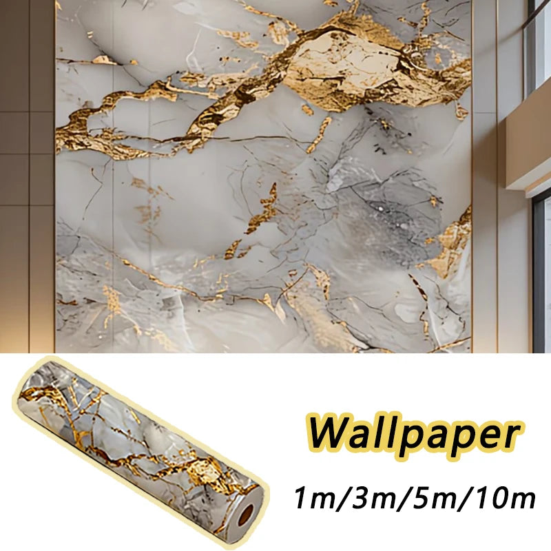 Home Kitchen Marble Backsplash Oil Proof Decal Waterproof Heat Resistant Self Adhesive Easy Wipe Cabinet Wall Paper Qme