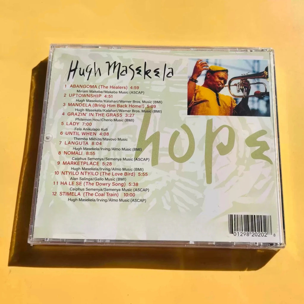 South African Jazz Trumpeter Studio CD, "Hope" Tribal Pattern Cover Art, Soulful & Rhythmic African Jazz Tracks for Collectors Qme