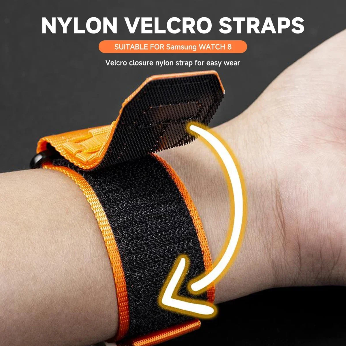 Nylon Strap for Samsung Galaxy Watch Ultra 2 No Gaps Quick Fit Band Sports Bracelet for Galaxy Watch 8 40 44/8classic Wristband Qme