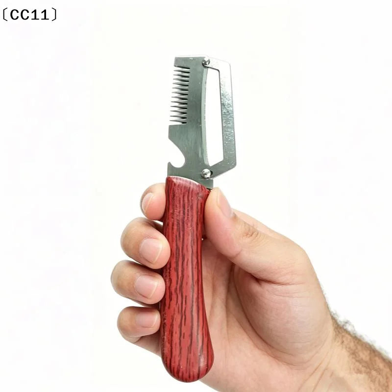 2-in-1 Stainless Steel Serrated Peeling Knife Premium Vegetable Qme