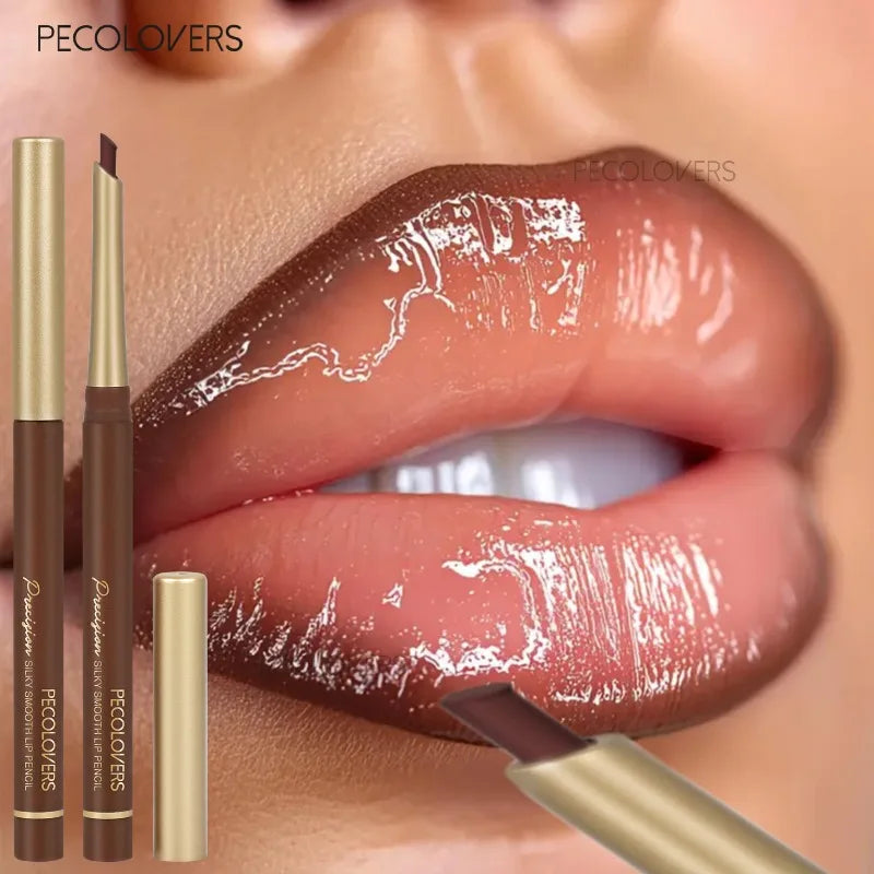 Brown Tube Lip Liner Lipstick Plump Charming Lips Outline Cosmetics Qme