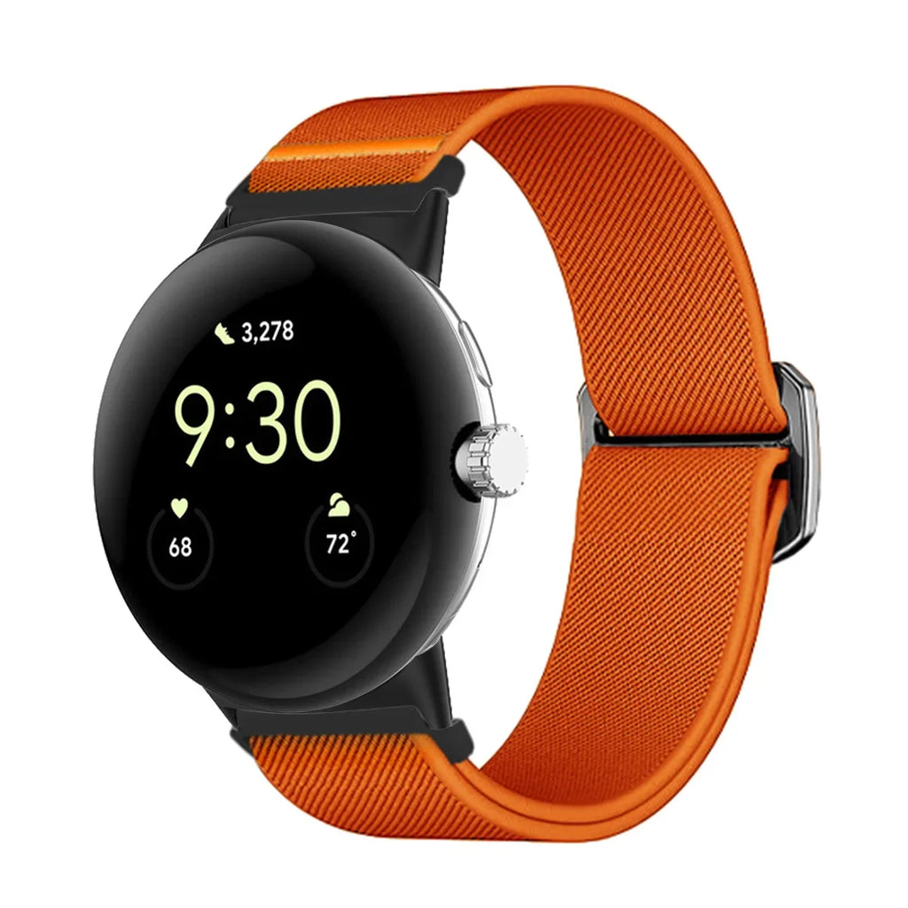 Strap for Google Pixel Watch 3 45mm Nylon Sport Band for Google Pixel Watch1/2/3 41mm Wristband Bracelet Replaced Accessories Qme