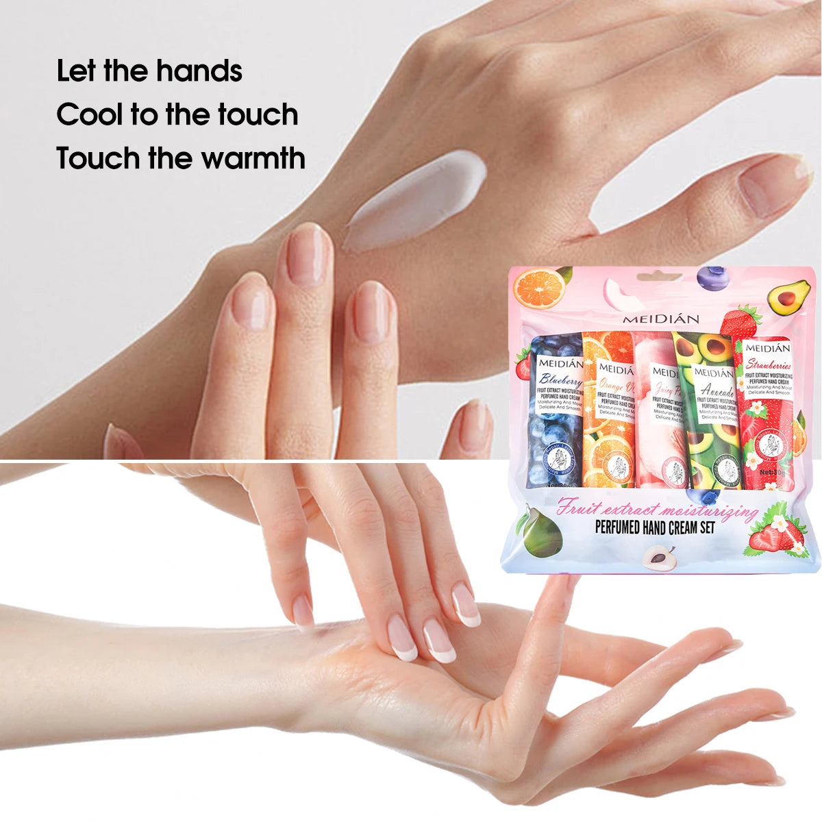 5-Pack Moisturizing Hand Cream Deeply Hydrating Long-lasting Qme