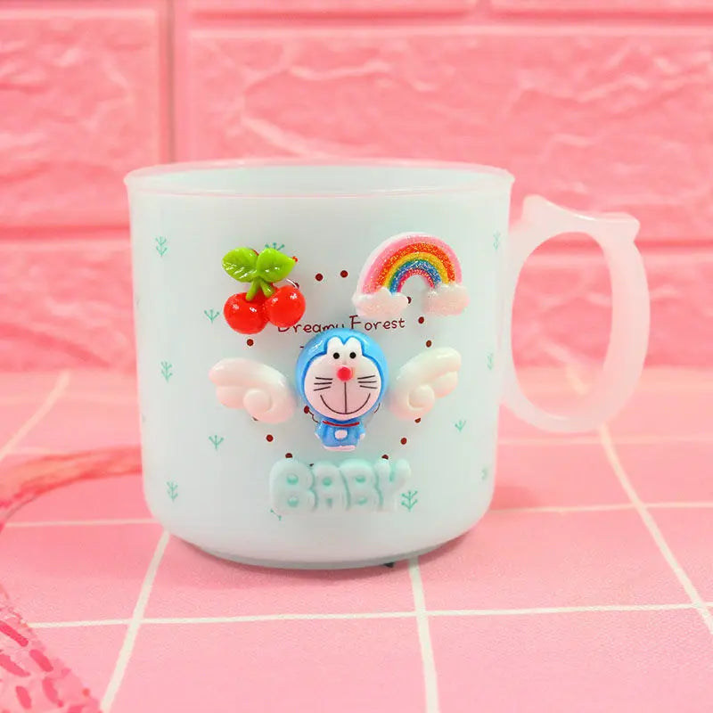 Hello Kitty Cartoon-themed Couple's Toothbrush Cup Mouthwash Bathroom Qme 4