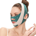 Adjustable V Face Bandage Lift Up Belt Reduce Double Chin Sculpting Qme Green China Mainland