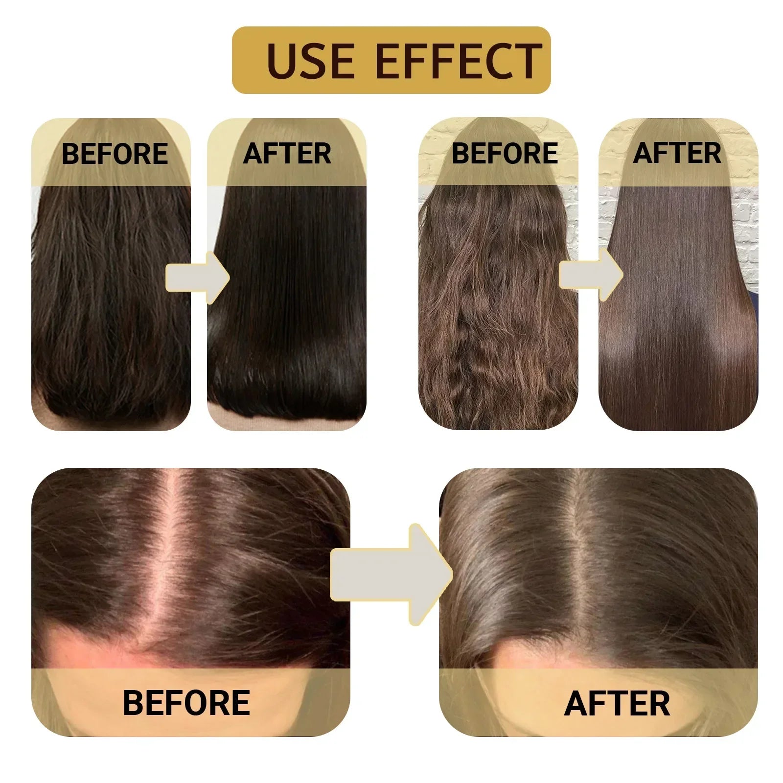 Hair Membrane Natural Repair Hair Mask Prevent Dryness Split Ends Repair Damage Frizz Tangles Soft Smooth Hair Care Products Qme