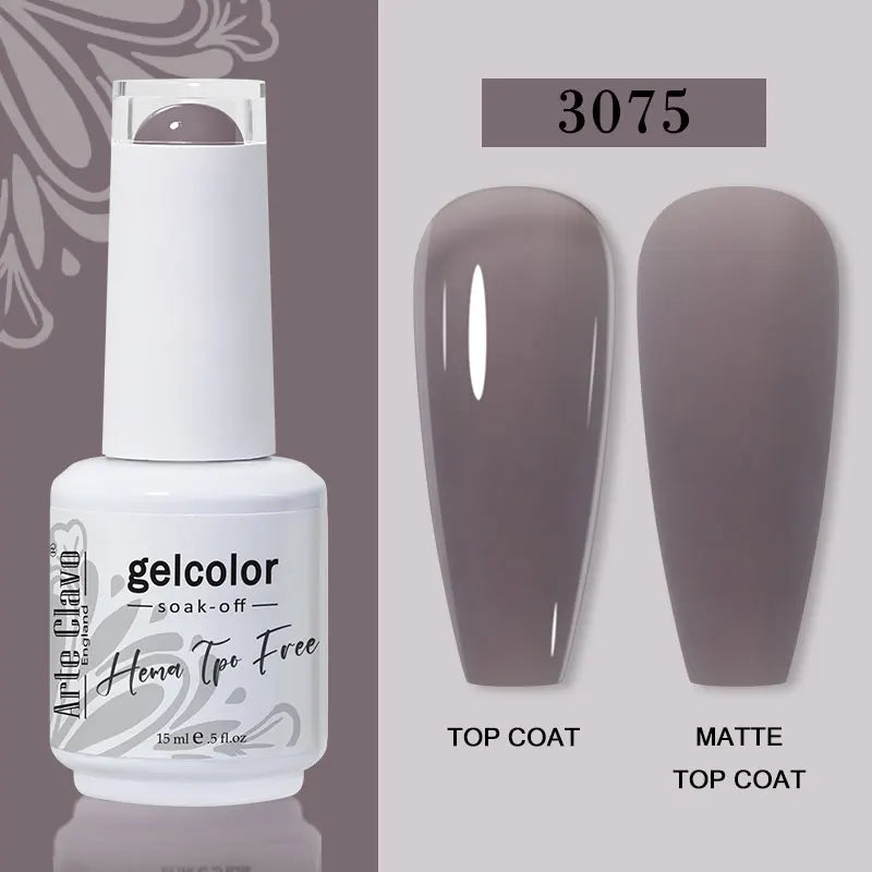 Arte Clavo Jelly Transparent Gel Nail Polish Summer Nude Pink Semi