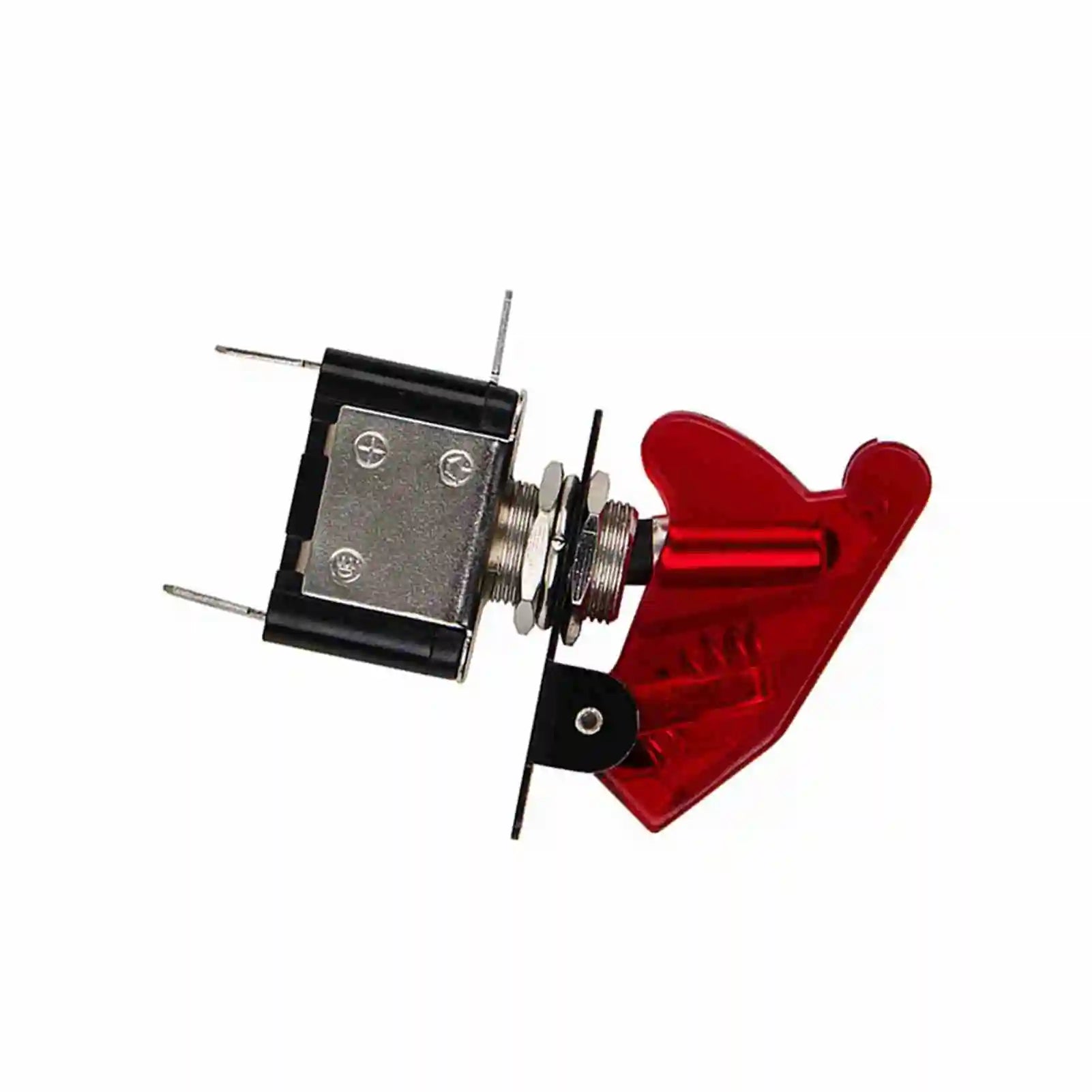 12V 20A Car SPST Dome Fog Light Rocker Toggle ON/OFF SPST LED Red Cover LED Light On/Off LED Light Toggle Qme