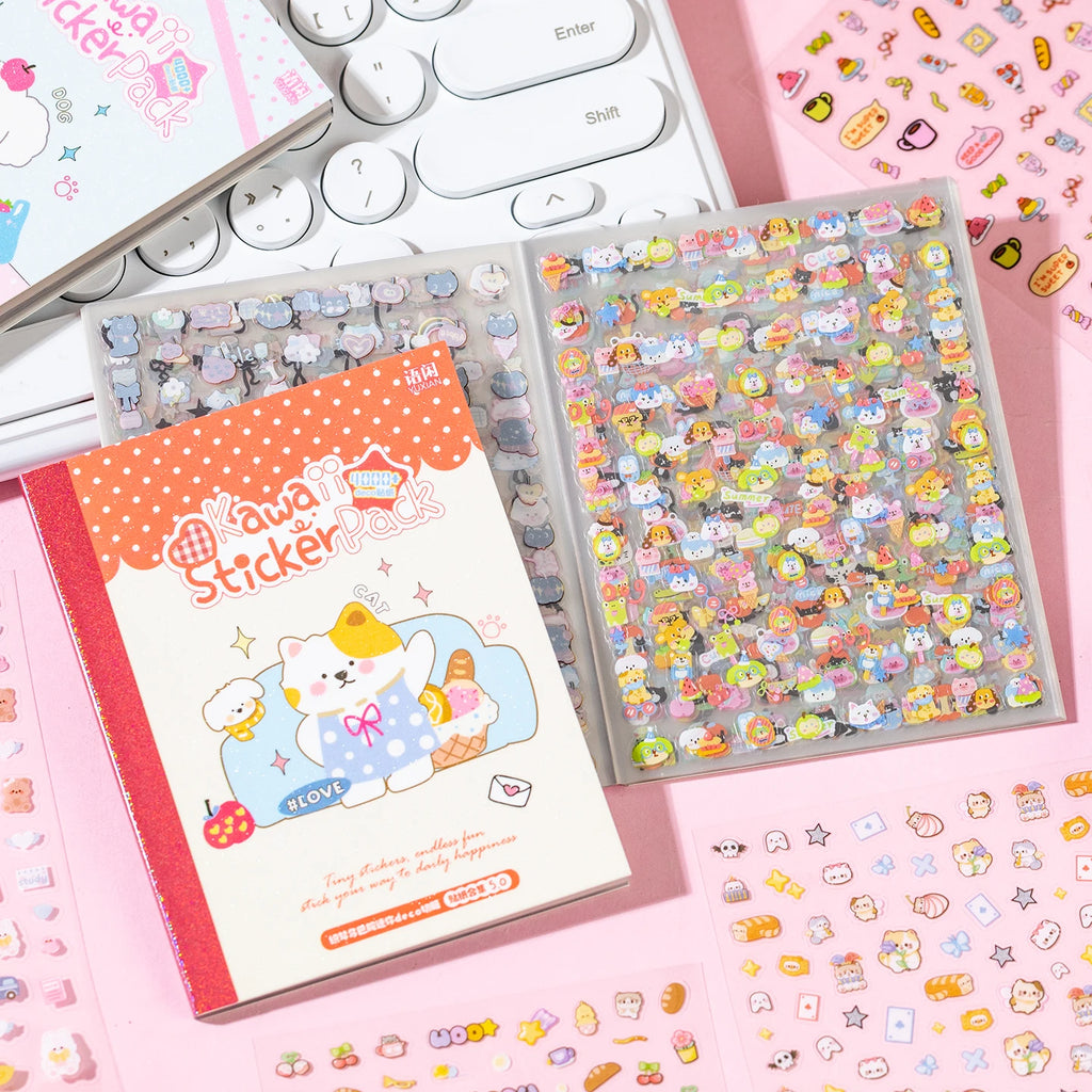 32 Pcs Kawaii Cartoon food shapes Sticker Book Cute Decorative Romantic Handbook Scrapbook Stickers Korean Stationery Supplies Qme