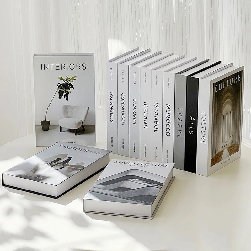 Luxury Fake Books Decoration Fashion Creative Simulation Book Desktop Qme