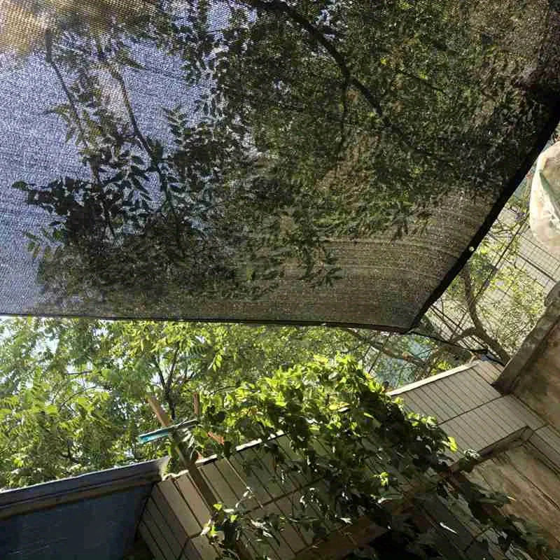 8 Pin Black HDPE Anti-UV Sun Shade Net, Gazebo Shelter Outdoor Pergola Canopy Sun Cover, Agriculture Greenhouse Sunshade Net Qme