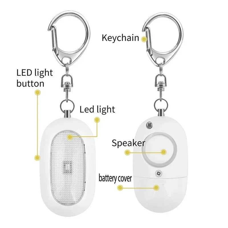 125db Self Defense Alarm Personal Defense Siren Anti-attack Security for Women Kids Personal Security Loud Alert Attack Panic Qme