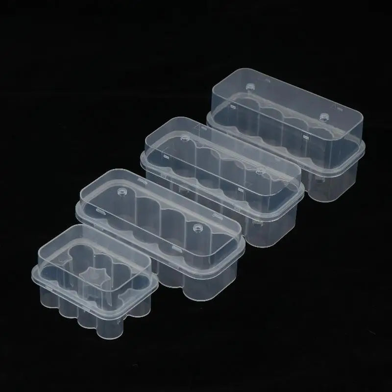 10-Slot Vial Storage Case Stackable Plastic Clear Microtube Box Qme