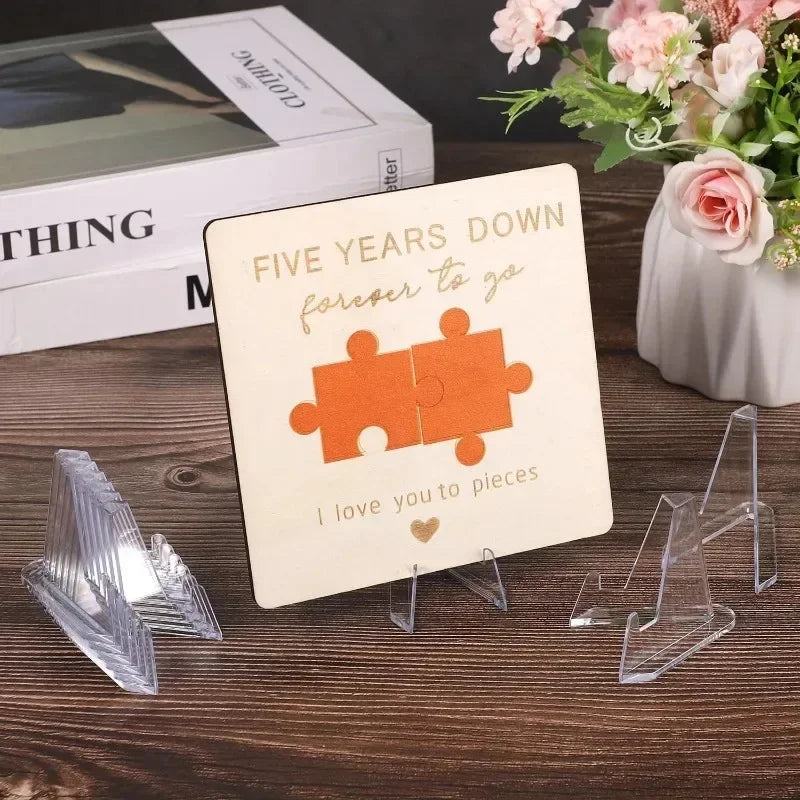 Wholesale Acrylic Coin Display Stand Holders Small Easel Rack Card Commemorative Challenge Coin Capsule Holder Support Qme