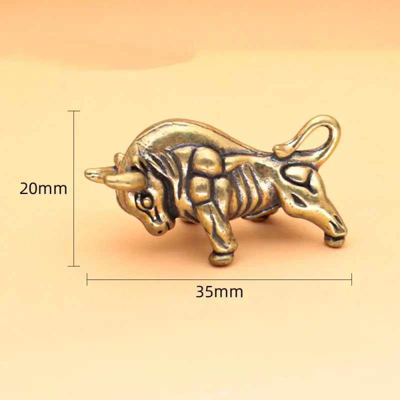 Figurine Miniature Ornament Brass Bullfighting Statue Home Office Qme A1