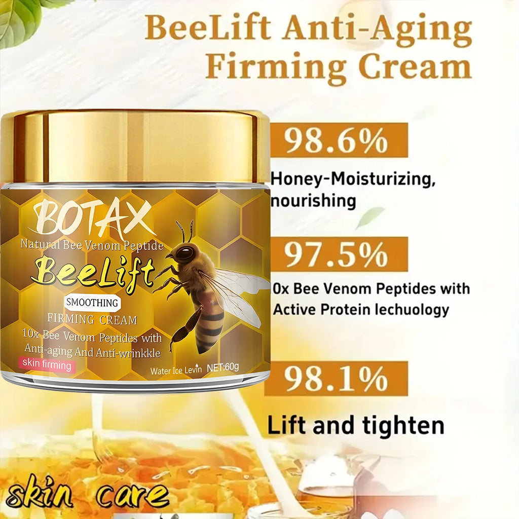Botax Natural Bee Venom Peptide Beelift Face Cream - 10x Anti-Aging & Smoothing Firming Cream with Retinol Qme